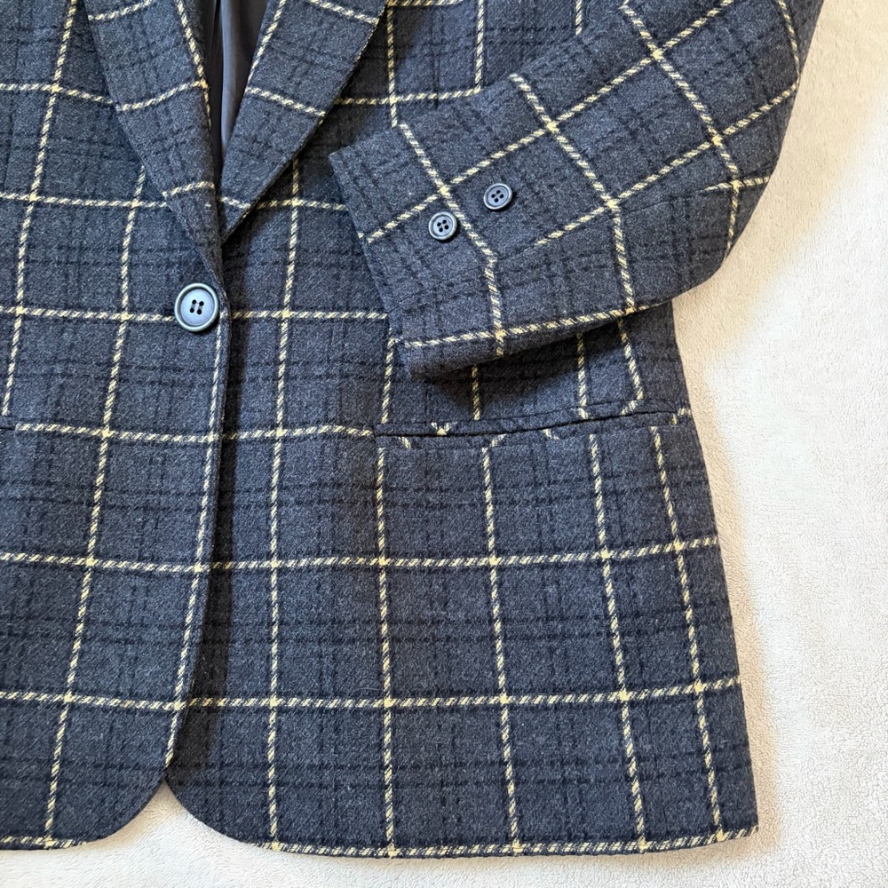 Vintage Pendleton Wool Plaid Blazer Jacket - Picture 12 of 14